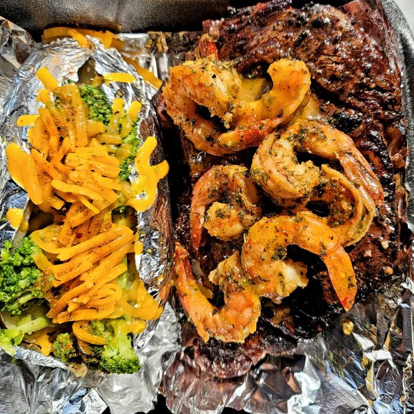 Ribeye and Shrimp